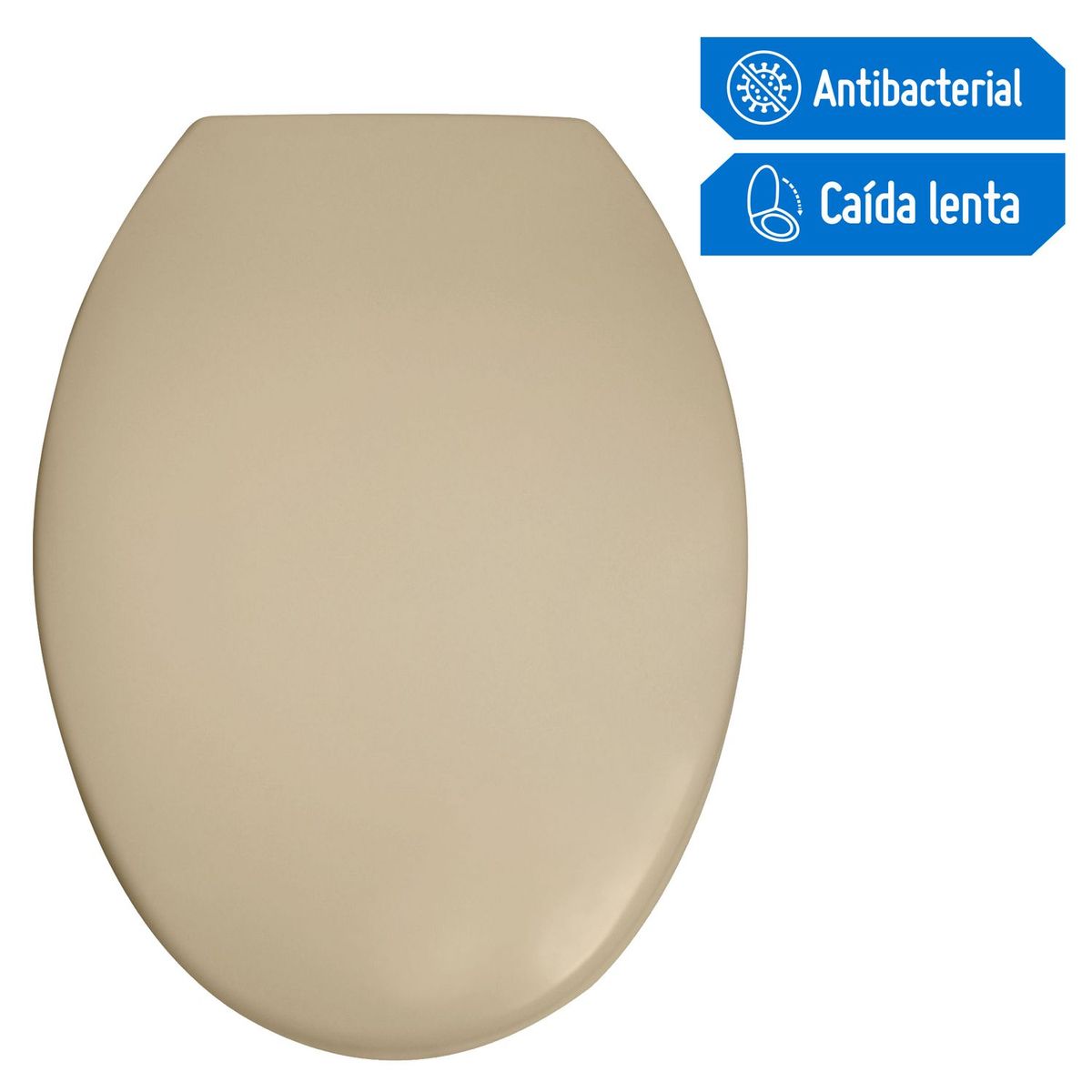 SENSI DACQUA - Asiento Tapa Inodoro Top Elongado Bone