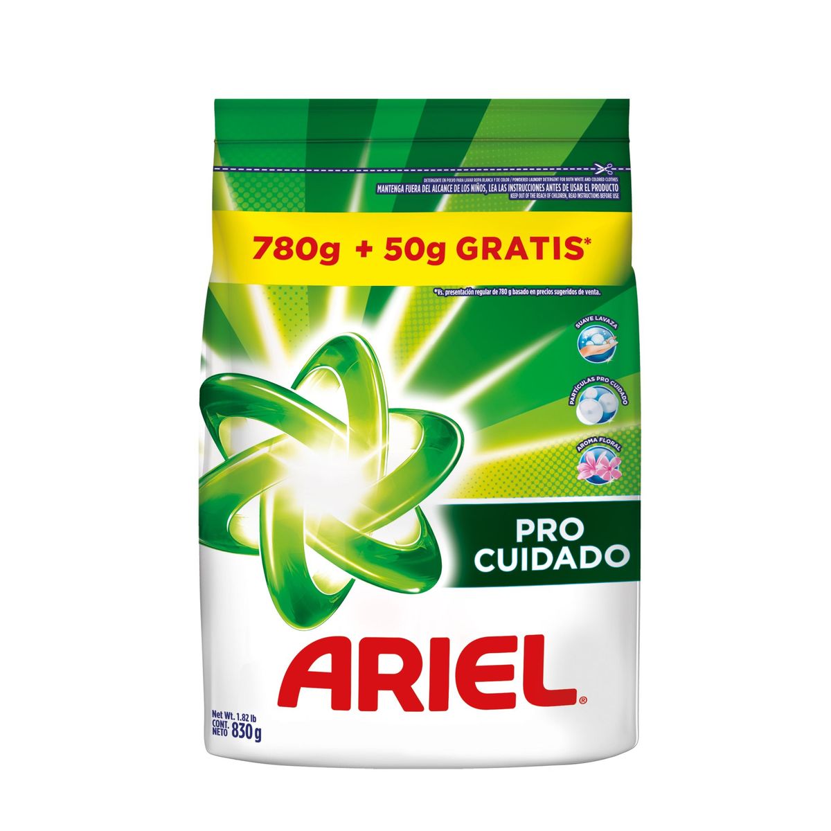 ARIEL - Detergente Ariel Polvo 830G