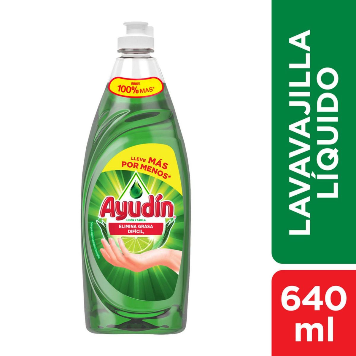 AYUDIN - Lavajilla Liquido Limon Ayudin 640Ml