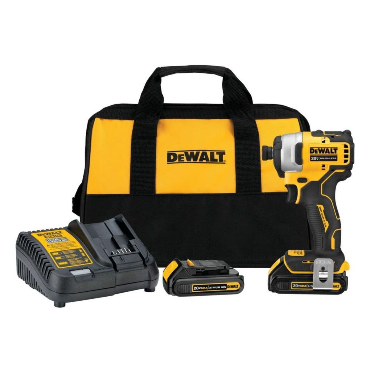 DEWALT - Atornillador de Impacto Inalambrico Dewalt 1/4" 20V BRUSHLESS ATOMIC