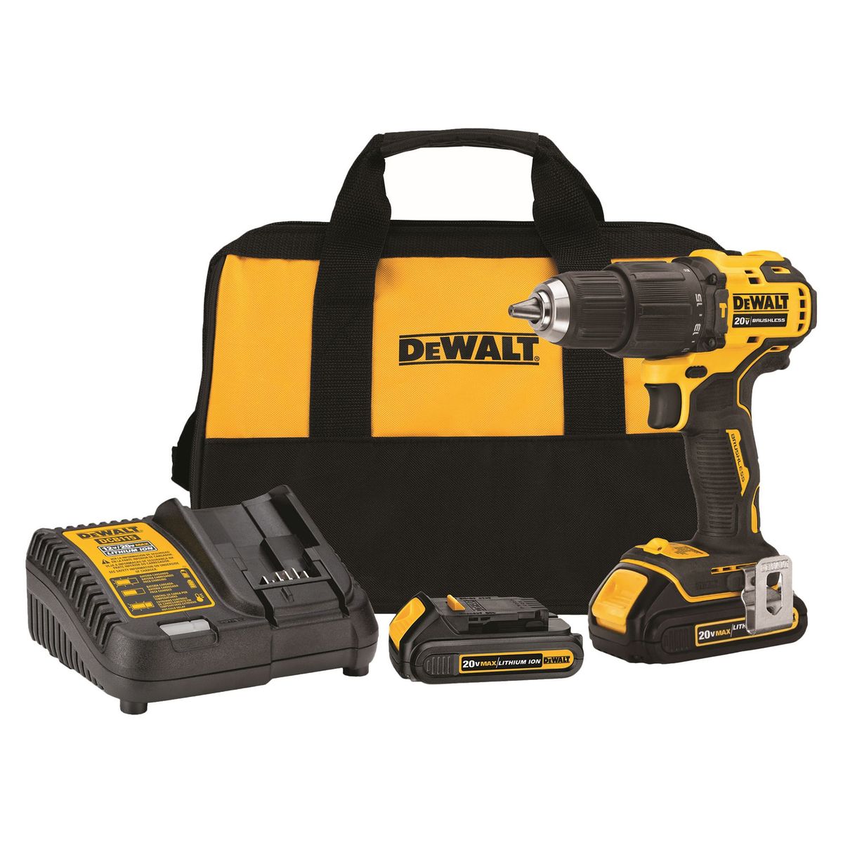 DEWALT - Taladro Percutor Inalámbrico Dewalt 1/2" 20V BRUSHLESS ATOMIC DCD709D2