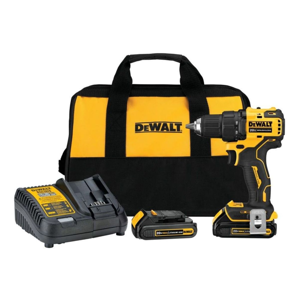 DEWALT - Taladro Atornillador Inalambrico Dewalt 1/2" 20V BRUSHLESS DCD708D2