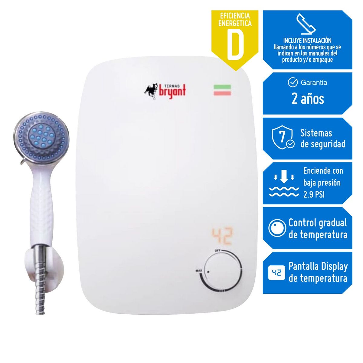 GENERICO - Rapiducha Eléctrica Bryant Optima 5.5kW