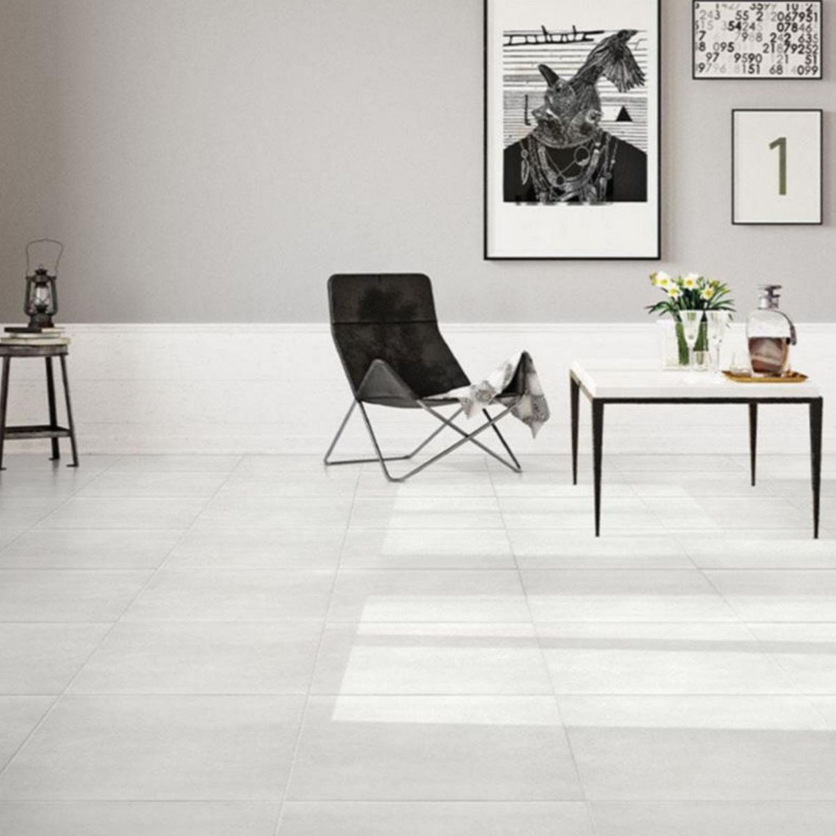 CELIMA - Porcelanato Blanco Cementicio 60x60cm 1.44m2