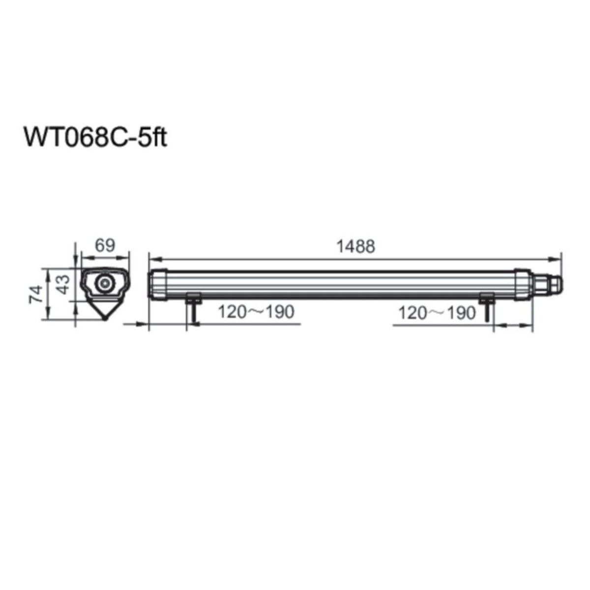 PHILIPS - Plafón LED Exterior IP65 12W Luz Cálida