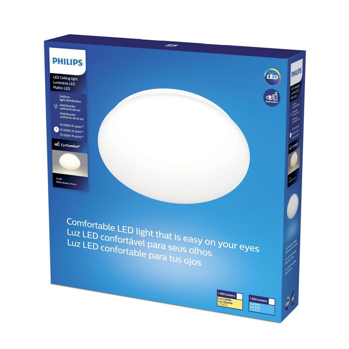 PHILIPS - Plafón LED Luz Fría 17W