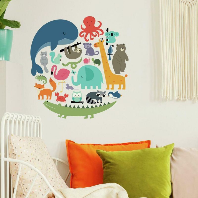 ROOMMATES DECOR - Stickers de Pared Circ Animales