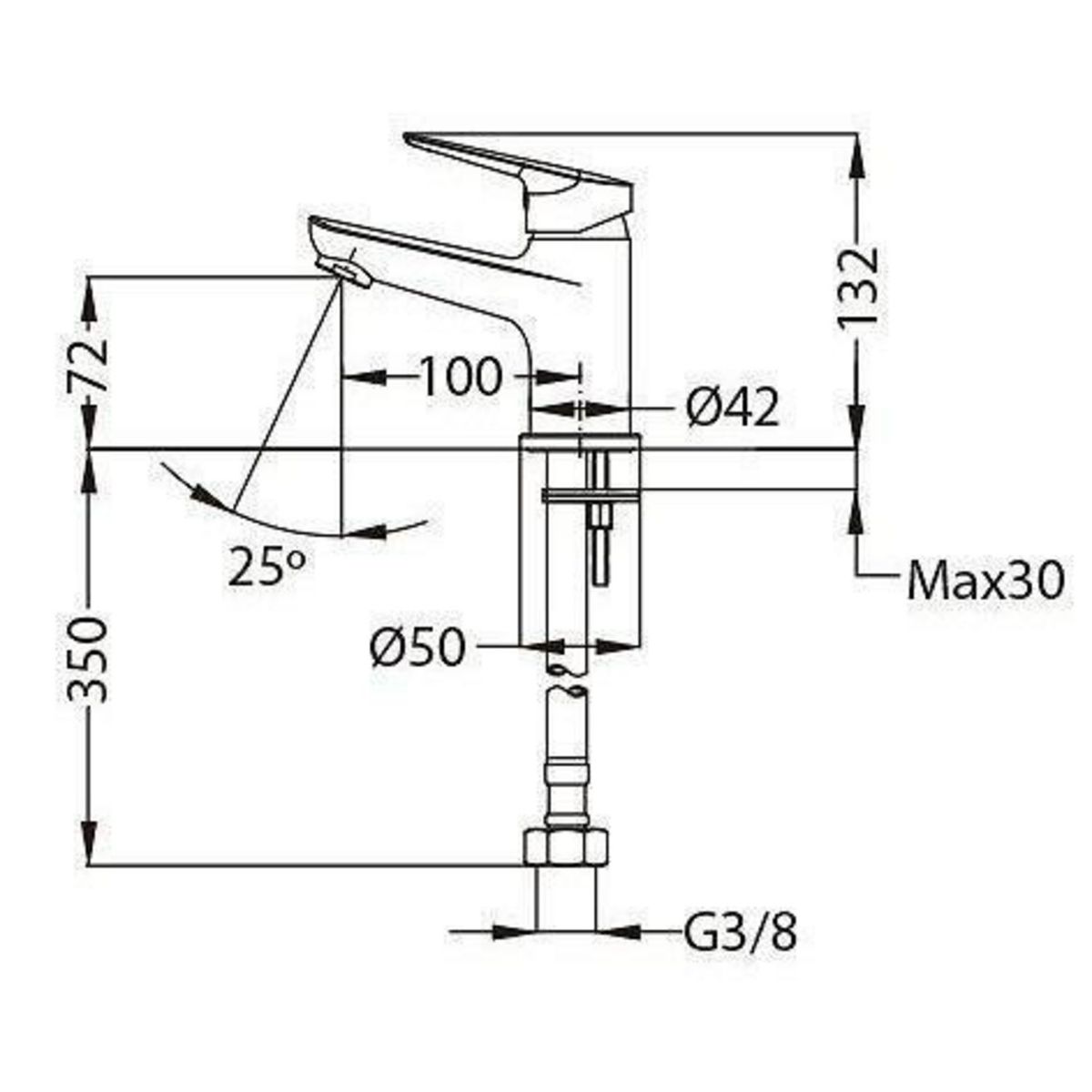 TEKA - Llave de Lavatorio Monomando Sineu Cromado