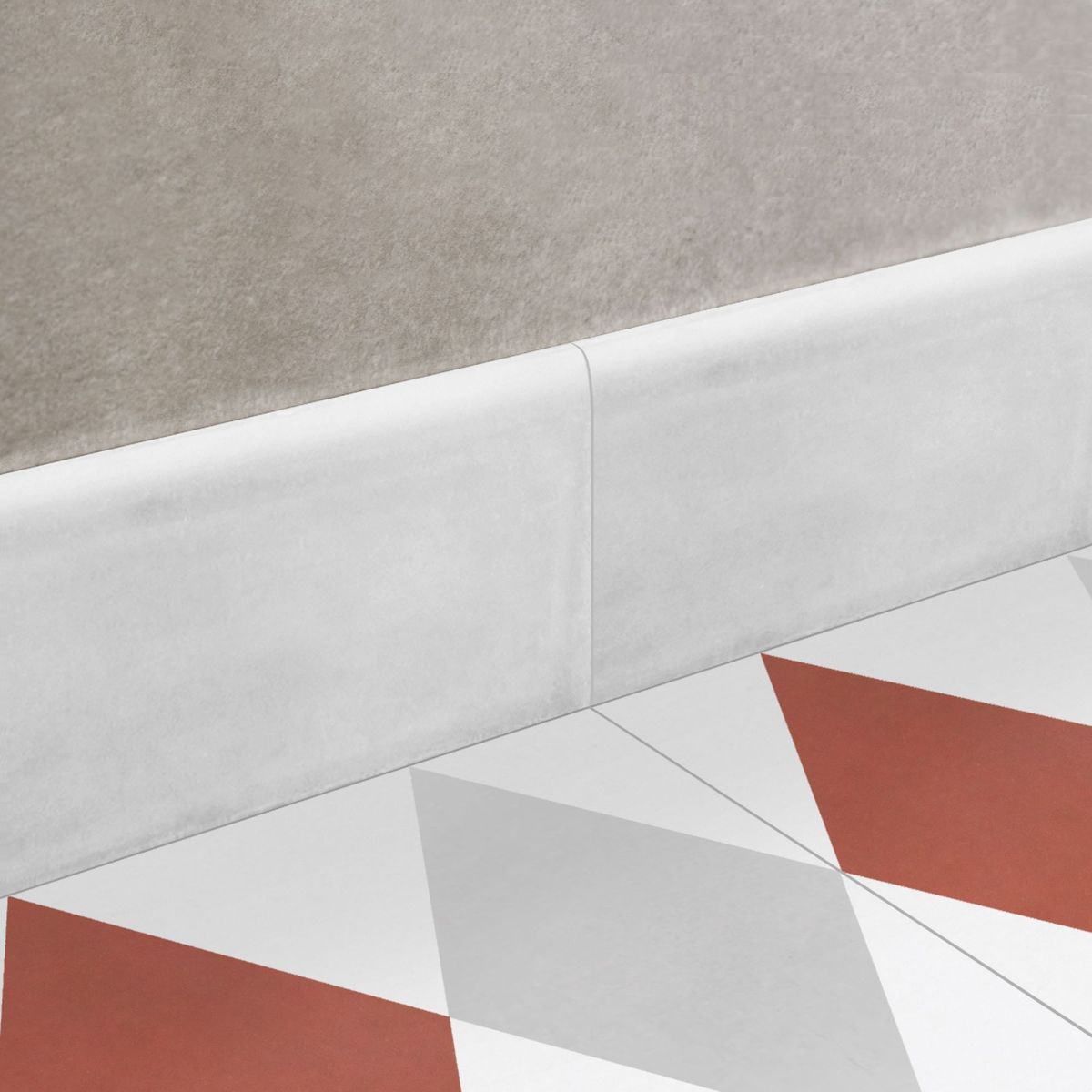  - Zócalo de Mosaico Empastado Blanco 10x20cm