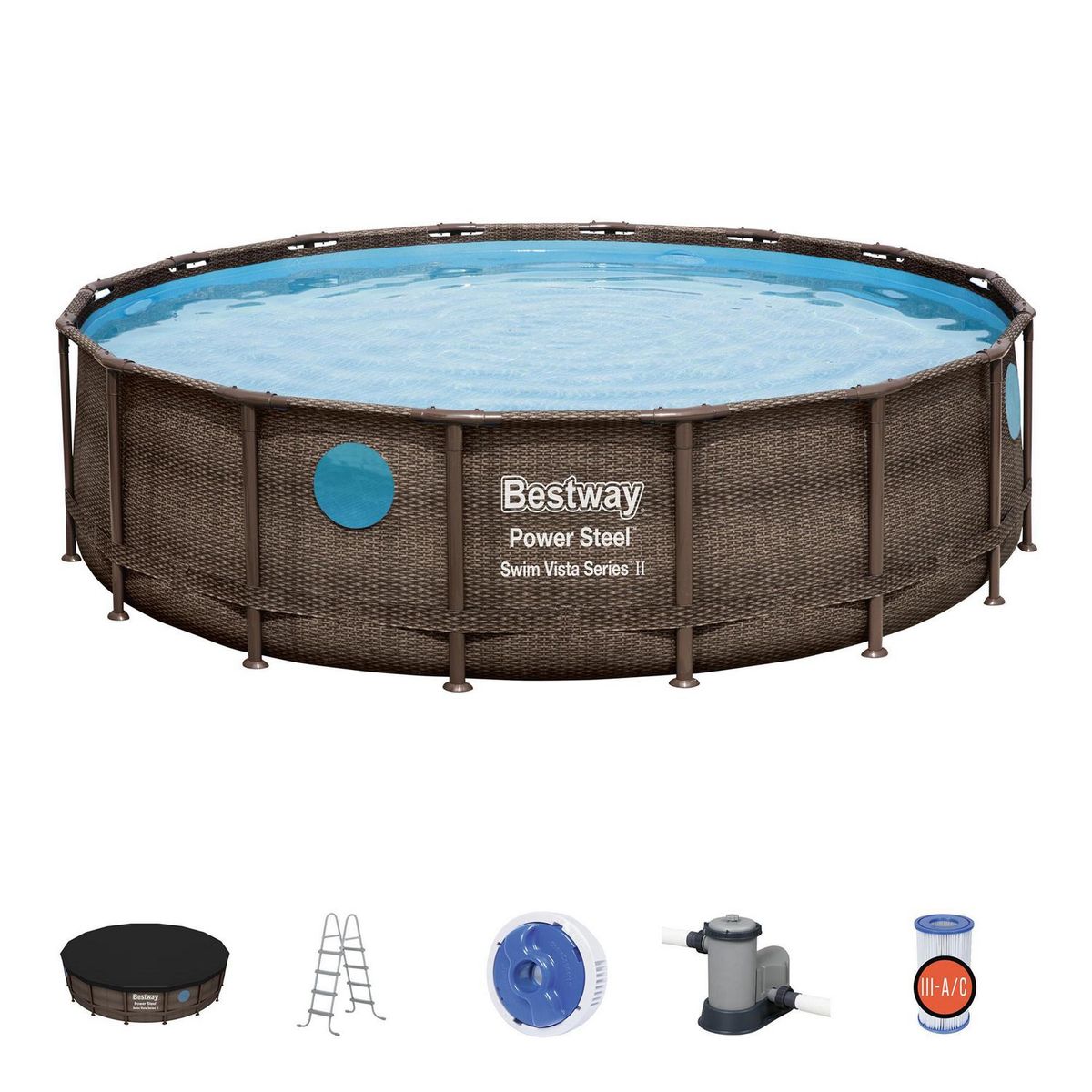 BESTWAY - Piscina Estructural 488x122cm Redonda