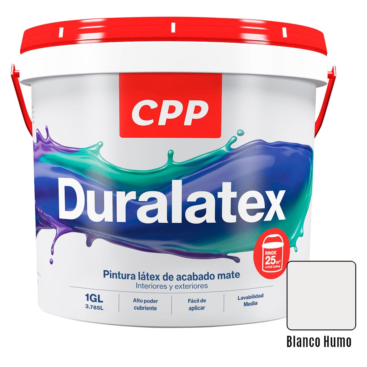 CPP - Pintura Duralatex Mate Blanco Humo 1GL