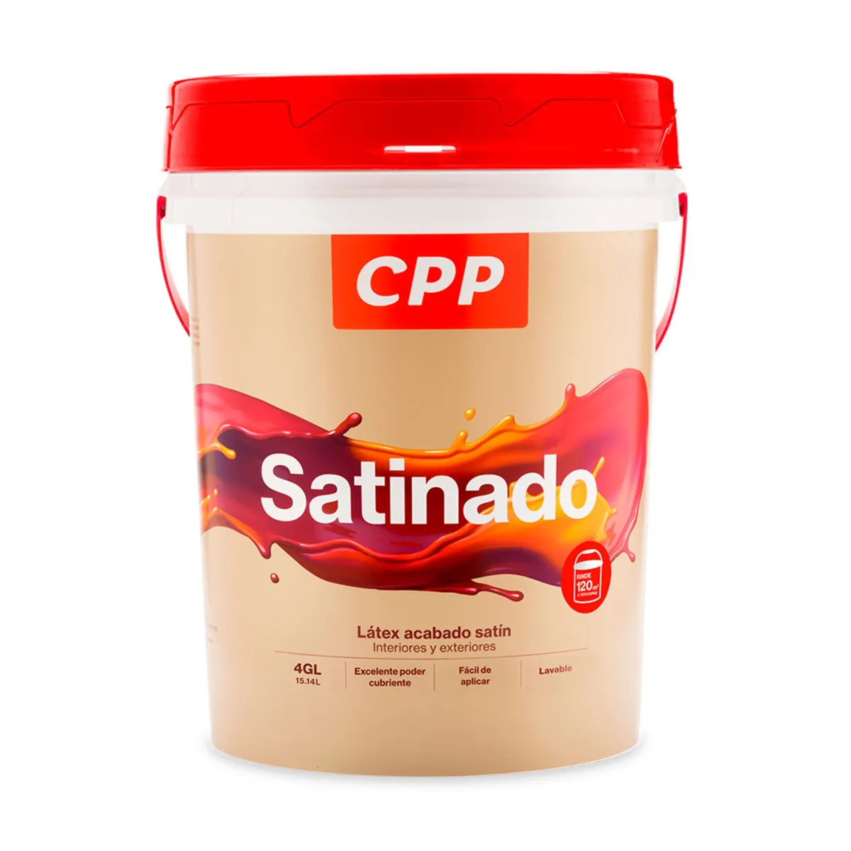 CPP - Pintura CPP Látex Satinado Blanco 4GL