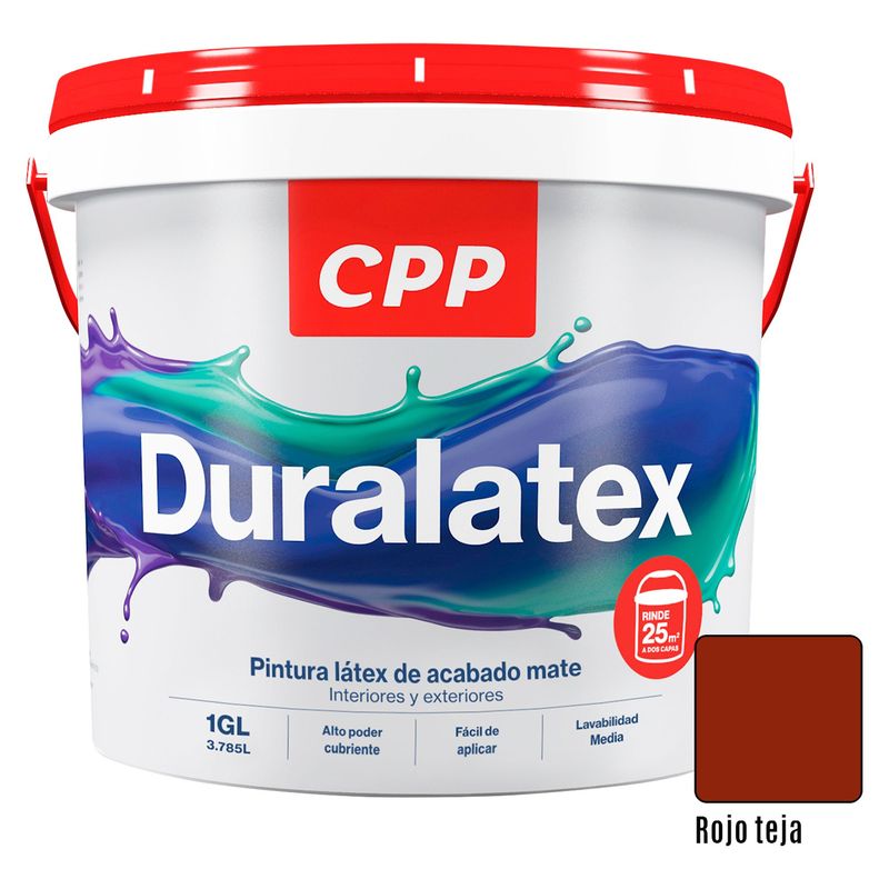CPP - Duralatex Rojo Teja 1GL
