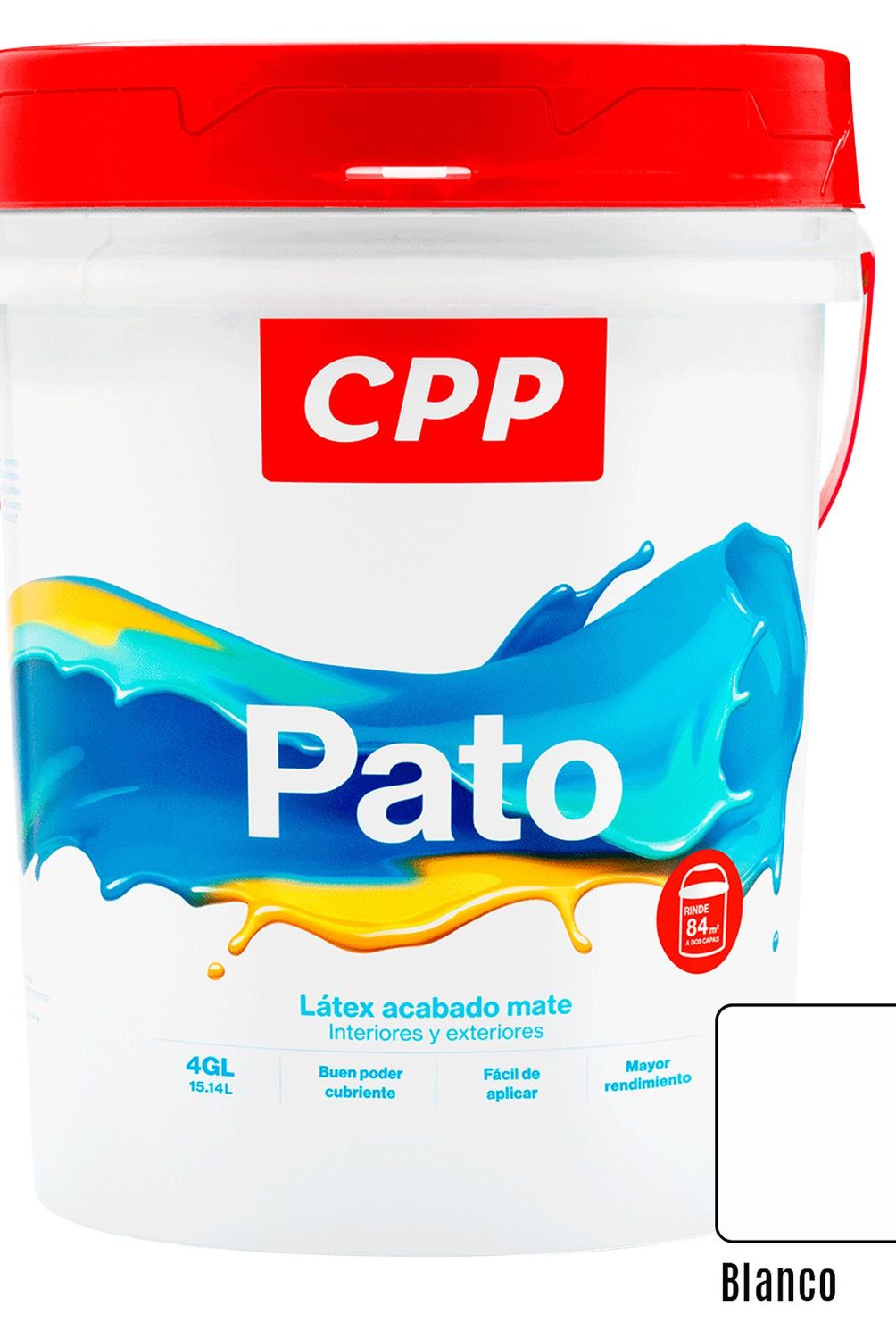 GENERICO - Pintura Látex Pato Mate Blanco 4GL