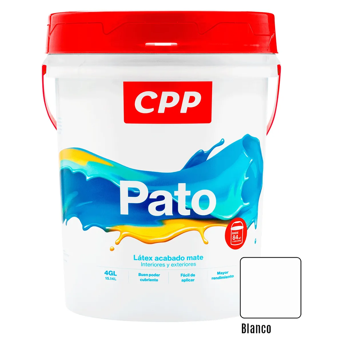 GENERICO - Pintura Látex Pato Mate Blanco 4GL