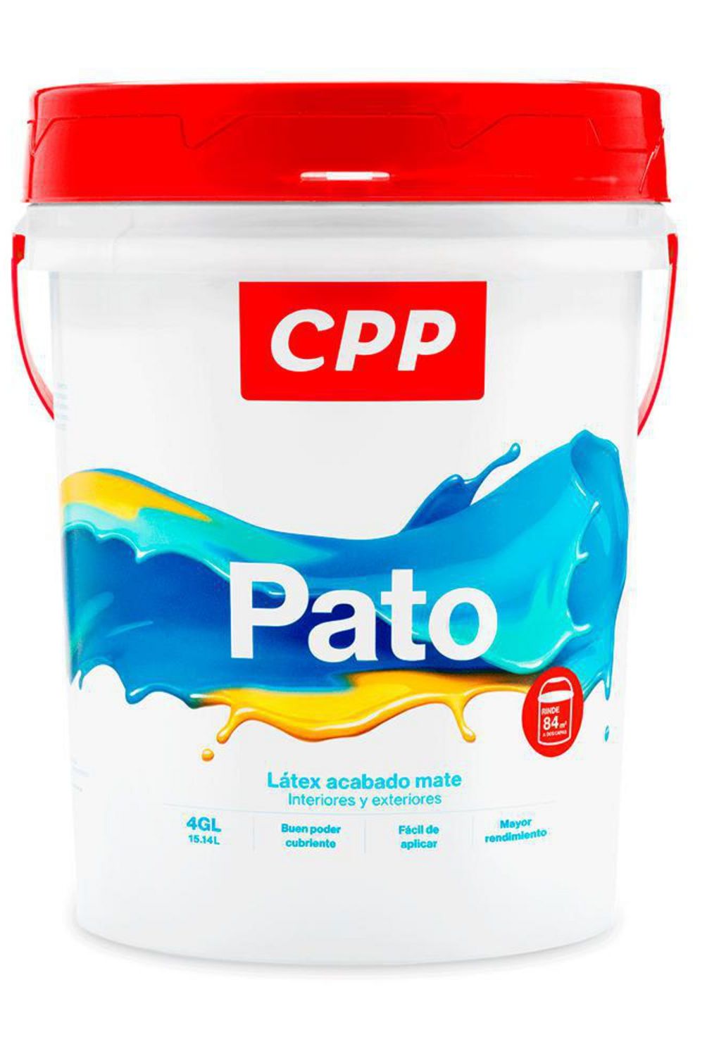 GENERICO - Pintura Látex Pato Mate Blanco 4GL