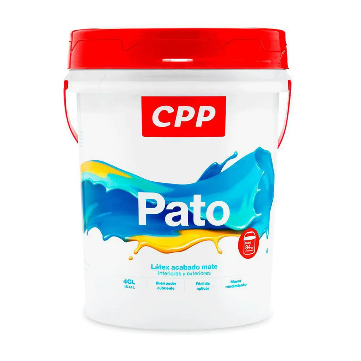 GENERICO - Pintura Látex Pato Mate Blanco 4GL