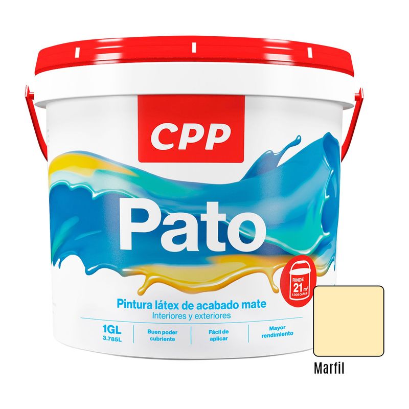 CPP - Pintura Látex Mate Marfil 1GL