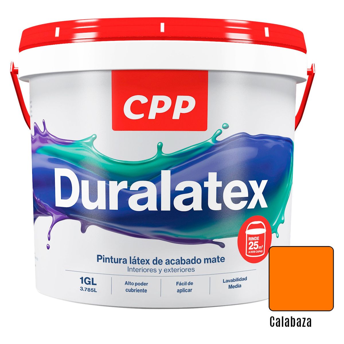 CPP - Pintura Duralatex Naranja Calabaza 1GL