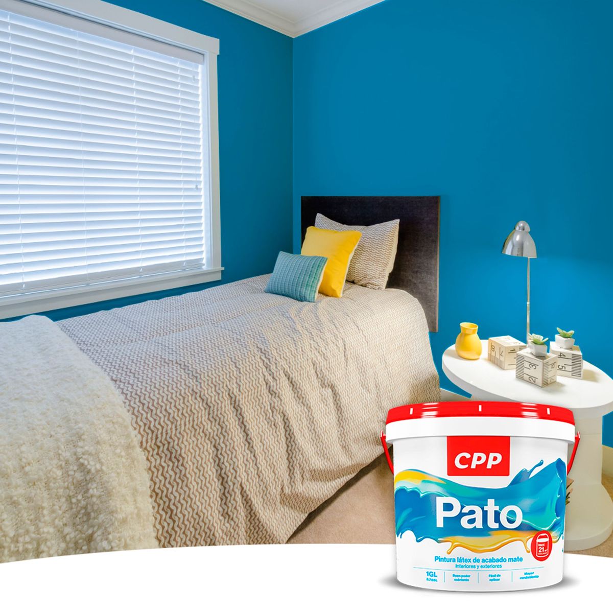 GENERICO - Pintura Látex Mate Pato Artico 1GL