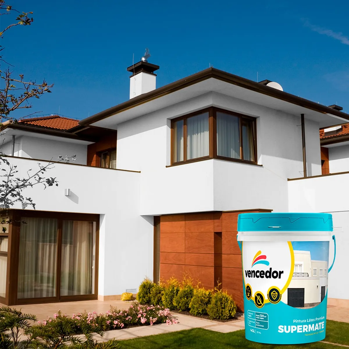 GENERICO - Pintura Supermate Exteriores Blanco 4 GL