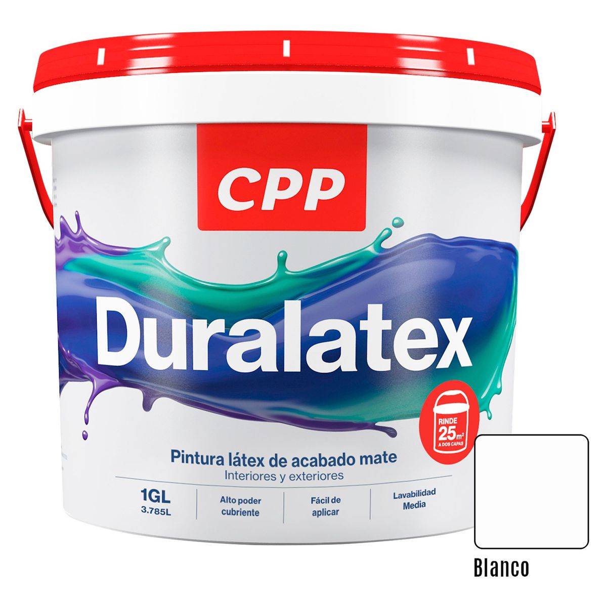 CPP - Pintura Duralatex Mate Blanco 1GL