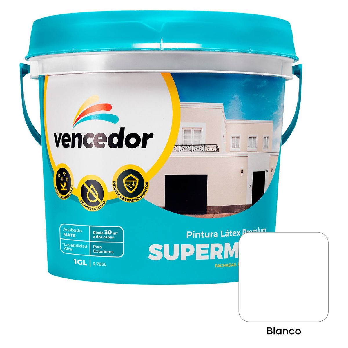 GENERICO - Pintura Supermate Exteriores Blanco 1 GL