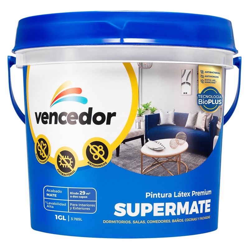 SUPERMATE - Supermate Vencedor Base Lleno Antibacterial 1GL