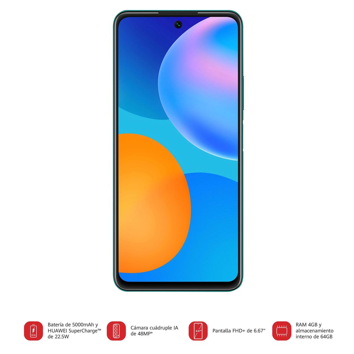 HUAWEI - Huawei Y7A 6.67" 64GB 4GB 48MP 8MP Verde