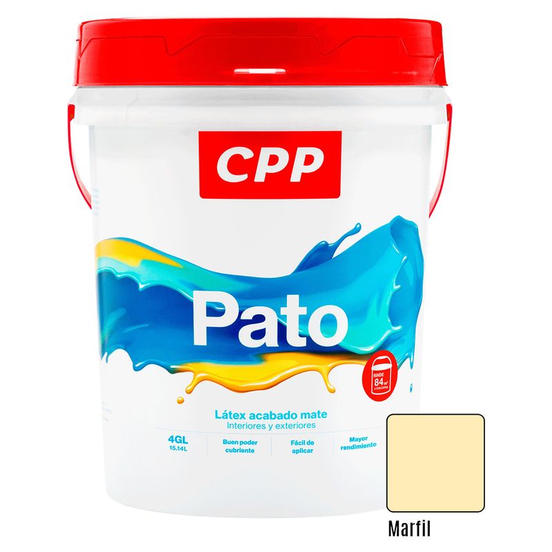 CPP - Pintura Látex Mate Marfil 4GL