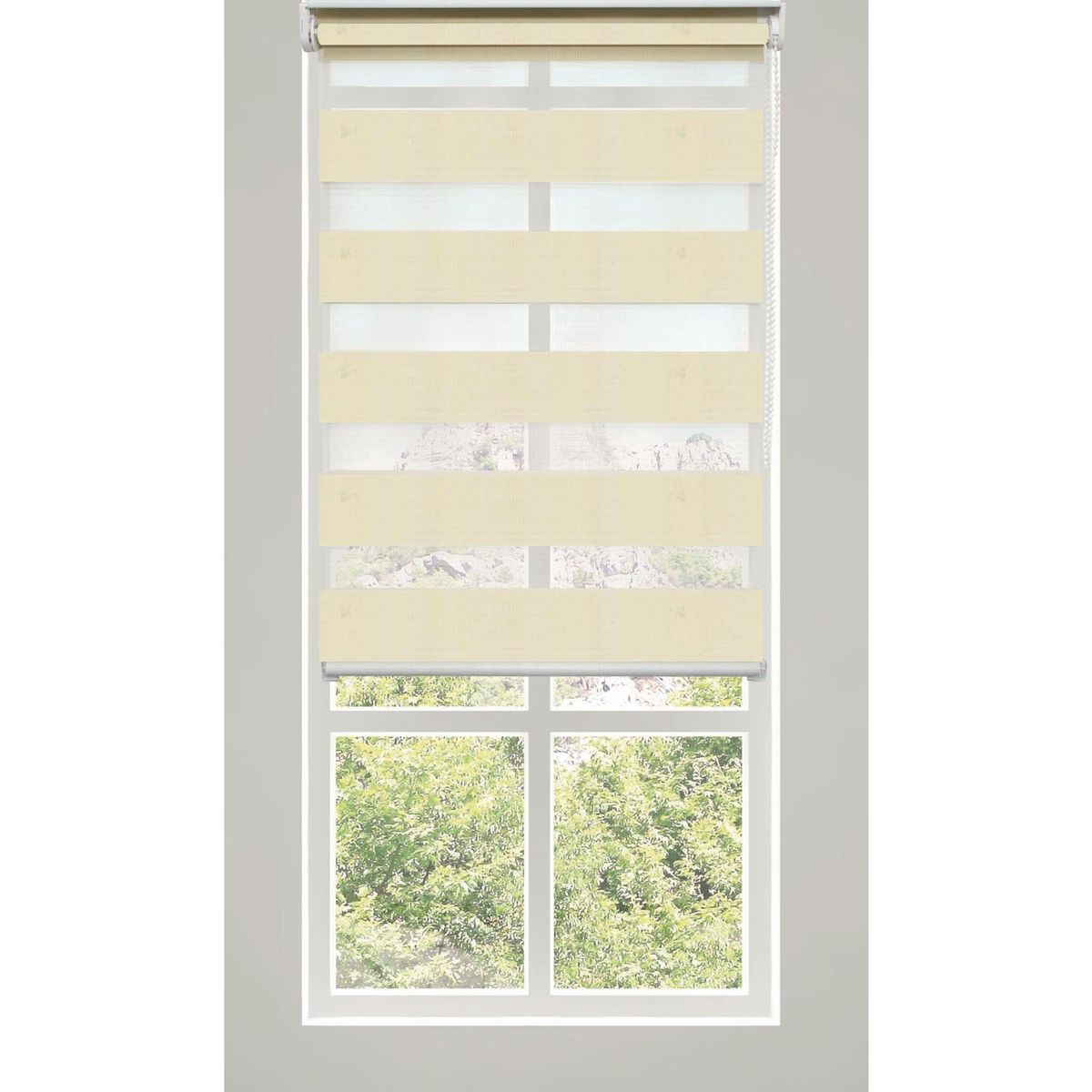 PLASTILISTO - Cortina Roller Día/Noche Zebra 180x210cm Ivory