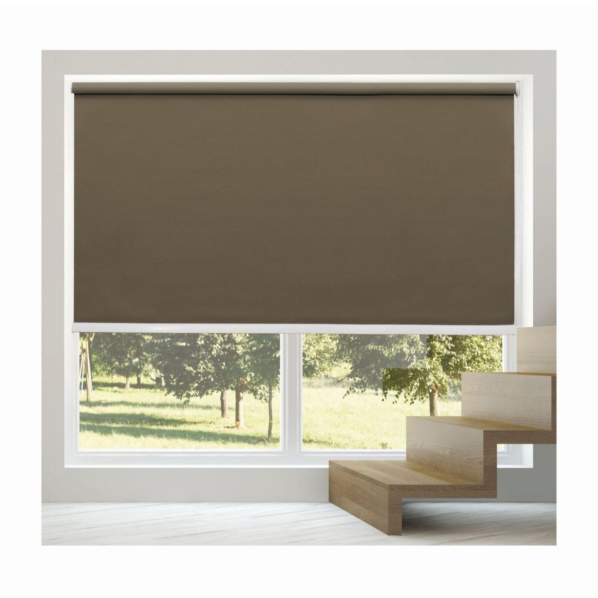 PLASTILISTO - Cortina Roller Blackout 160x160cm Café