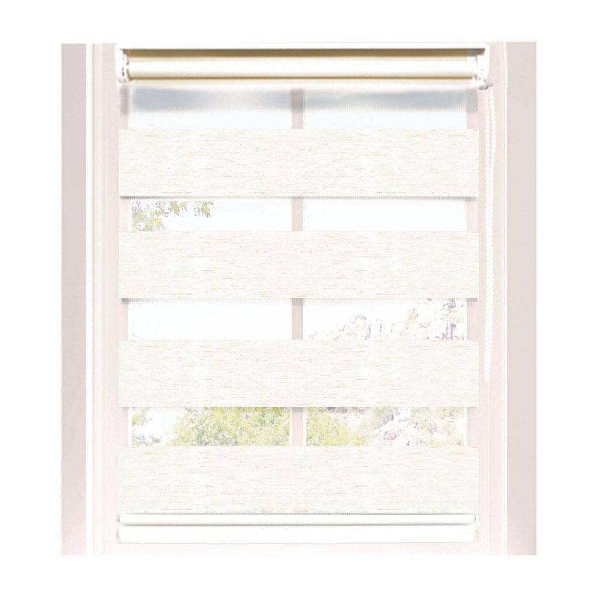 PLASTILISTO - Cortina Roller Día/Noche Zebra 180x210cm Jaspeada