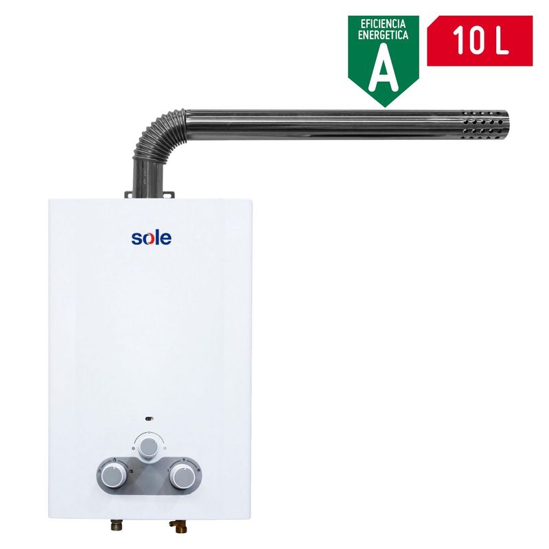 SOLE - Calentador Instantáneo Sole Tiro Forzado Gn 10L C/Acc