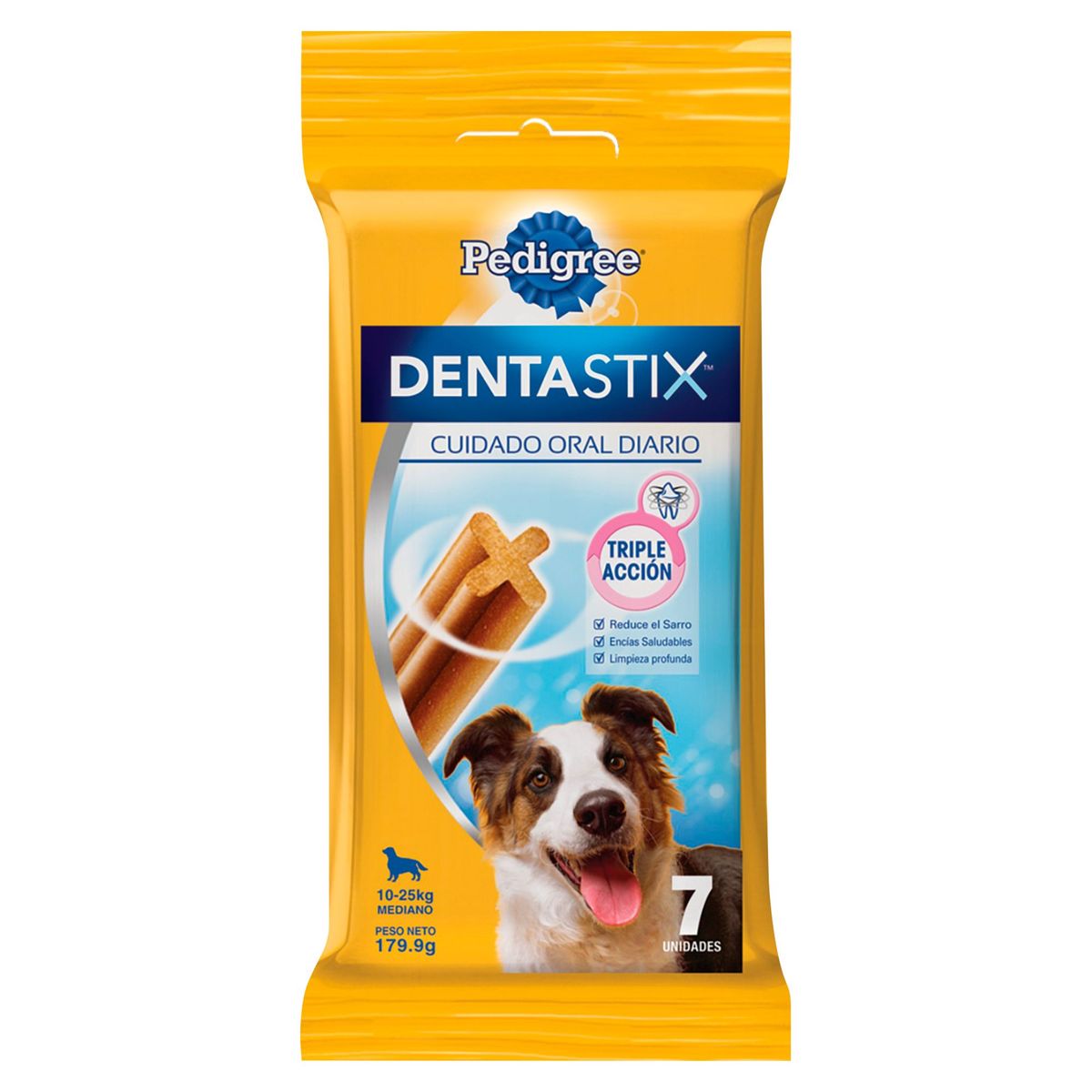 PEDIGREE - Pedigree Adultos Raza Mediana Cuidado Oral para Perros Dentastix 180 gr