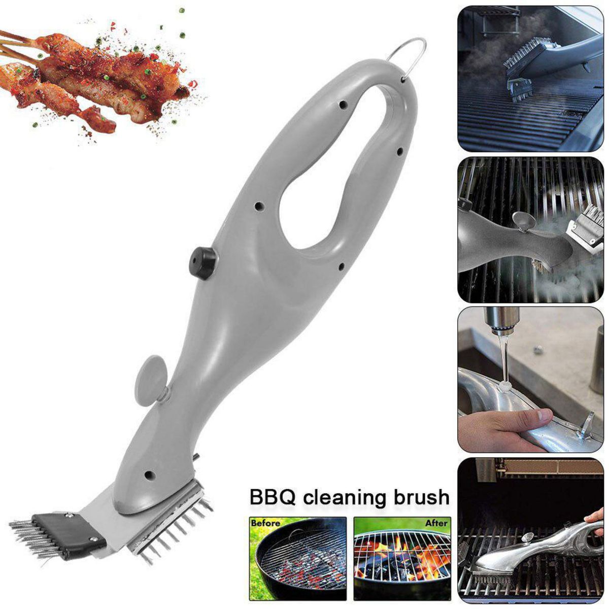 MR BEEF - Cepillo para Parrilla Vapor 5x37cm