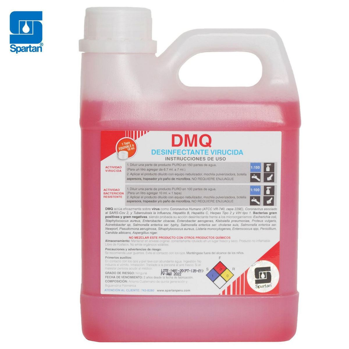 SPARTAN - Desinfectante Virucida 1L