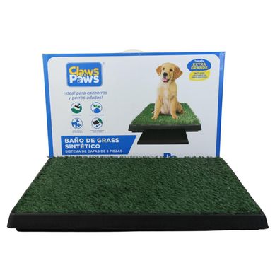 Bao de Grass Sinttico + Repuesto para Perros Verde y Negro 76x51x7cm