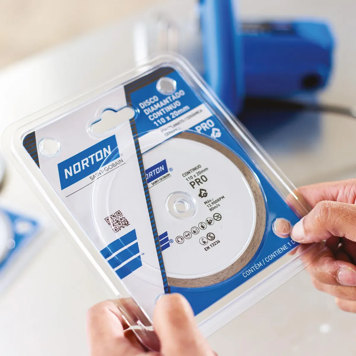 NORTON - Disco de Corte Diamantado Continuo para cerámica, concreto 4-1/2" Norton