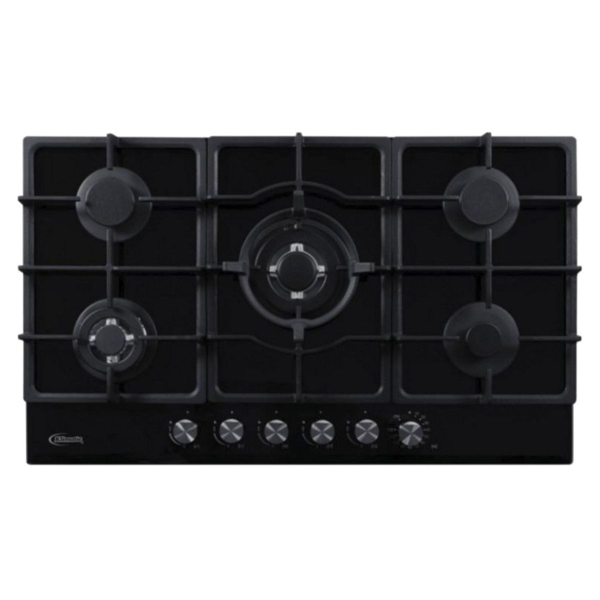 KLIMATIC - Tricombo Klimatic Cocina Empotrable 5 Hornillas Aosta 90 + Campana Decorativa 90cm Venezia Black + Horno a Gas 60 Lt Lubeck BC
