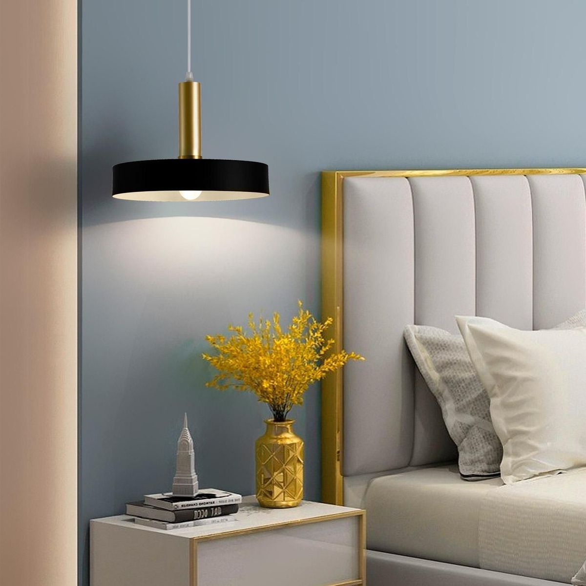 LUMICENTER - Colgante Beta E27 Negro