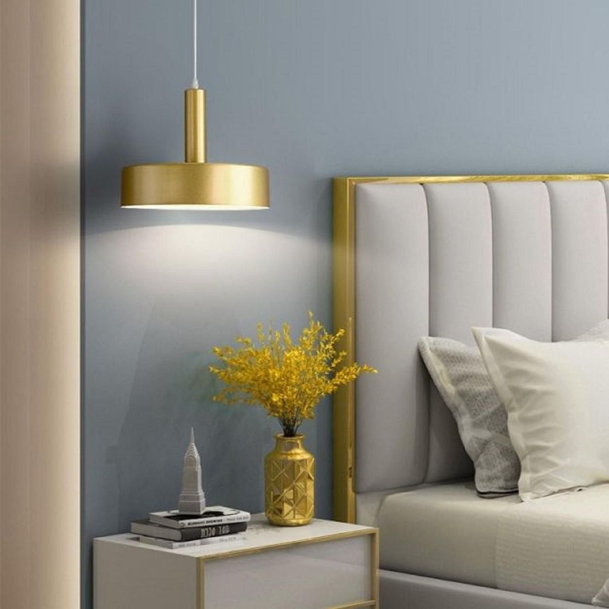 LUMICENTER - Colgante Beta E27 Dorado