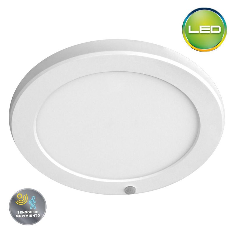 GENERICO - Downlight Led con Sensor 18W Luz Cálida