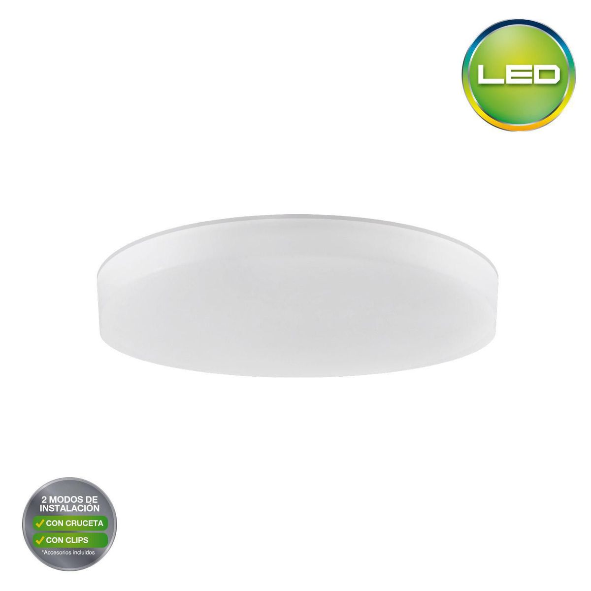 LUMICENTER - Plafon LED Frameless 24W Luz Cálida