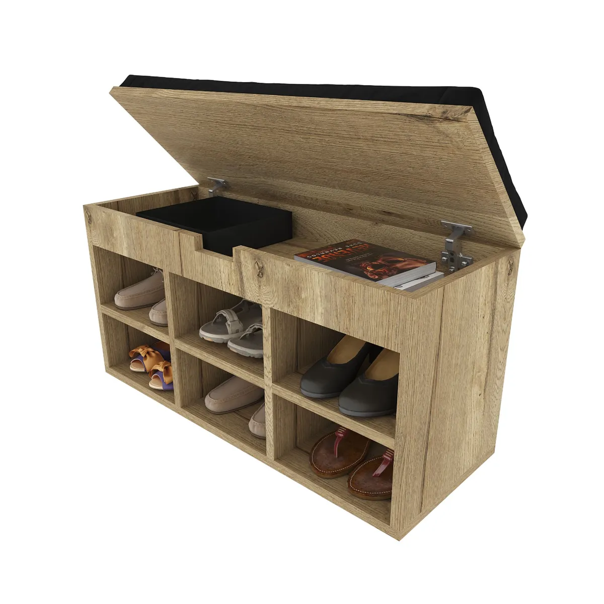 LUCANAS FURNITURE - Zapatera Multiusos 2 Niveles