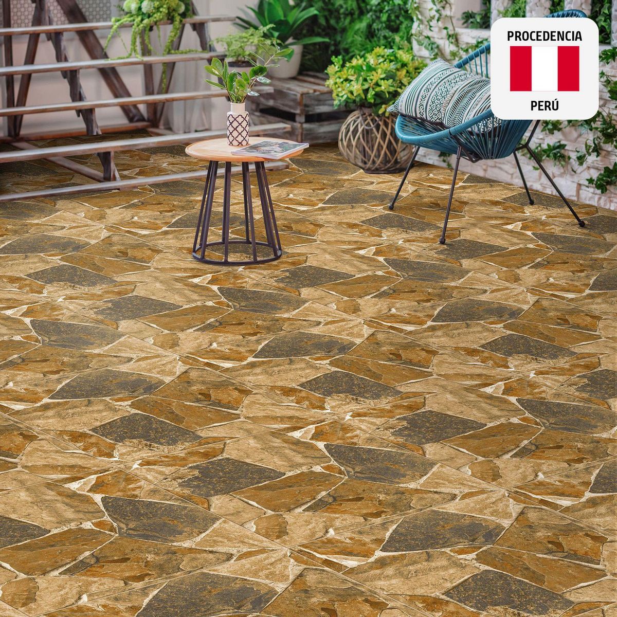 SAN LORENZO - Cerámica Beige Rústico 61x61cm 1.48m2 Arusha