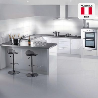 Cermica White Brillo Liso 60x60cm 1.48m2