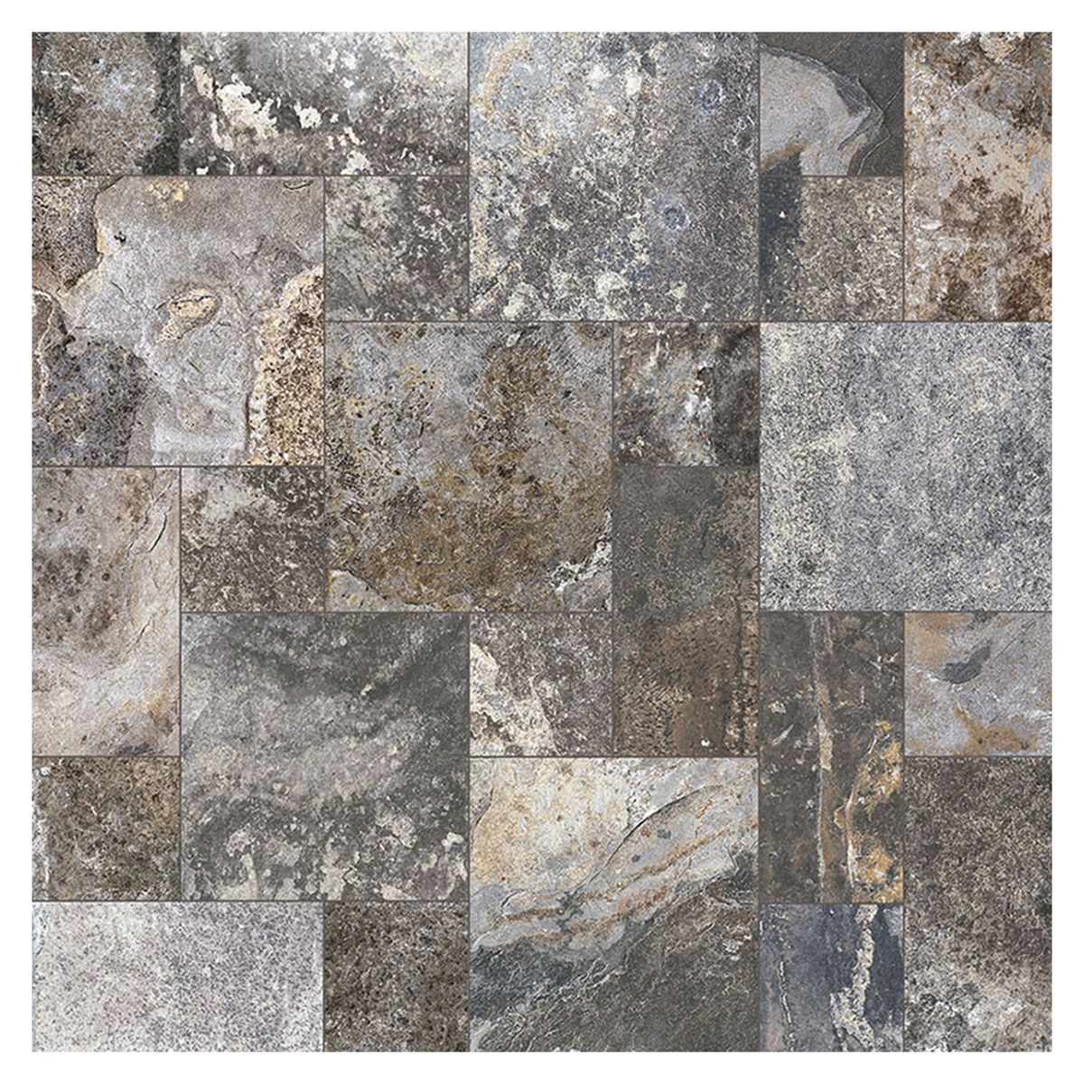 SAN LORENZO - Cerámica Gris 61x61 Rústicas Mate 1.48 m2