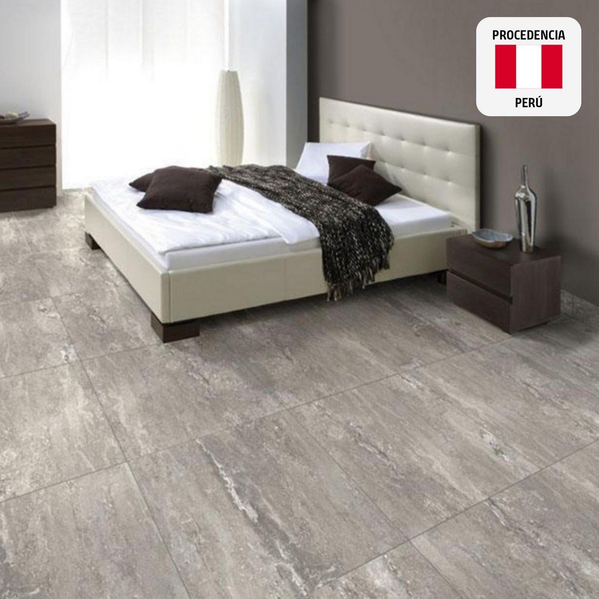 SAN LORENZO - Cerámica Gris 61x61 Marmoladas Brillante 1.48 m2