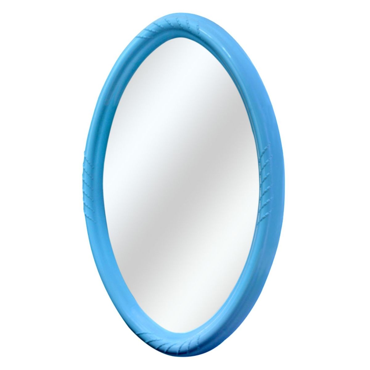 GENERICO - Espejo Ovalado Celeste